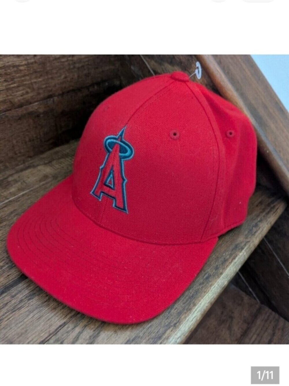Los Angeles Angels Baseball Cap 110 Flex Fit MLB Red Strap back Hat OS